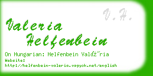 valeria helfenbein business card